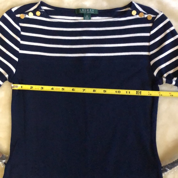 Ralph Lauren Blue and White Stripe Dress. - Picture 6 of 10